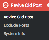 Revive old post