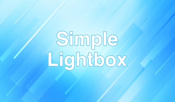 Simple Lightbox: シンプル画像拡大のWordPressプラグイン