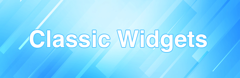 Classic Widgets