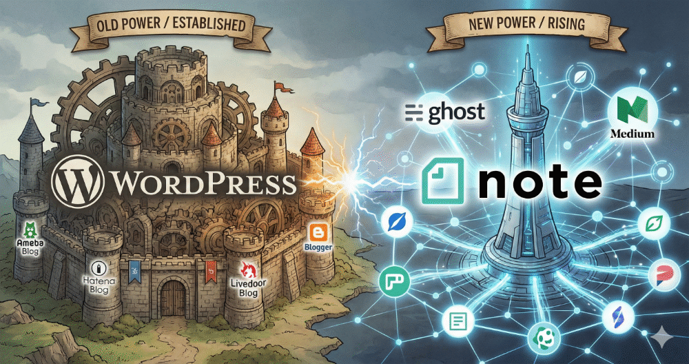 WordPress vs note