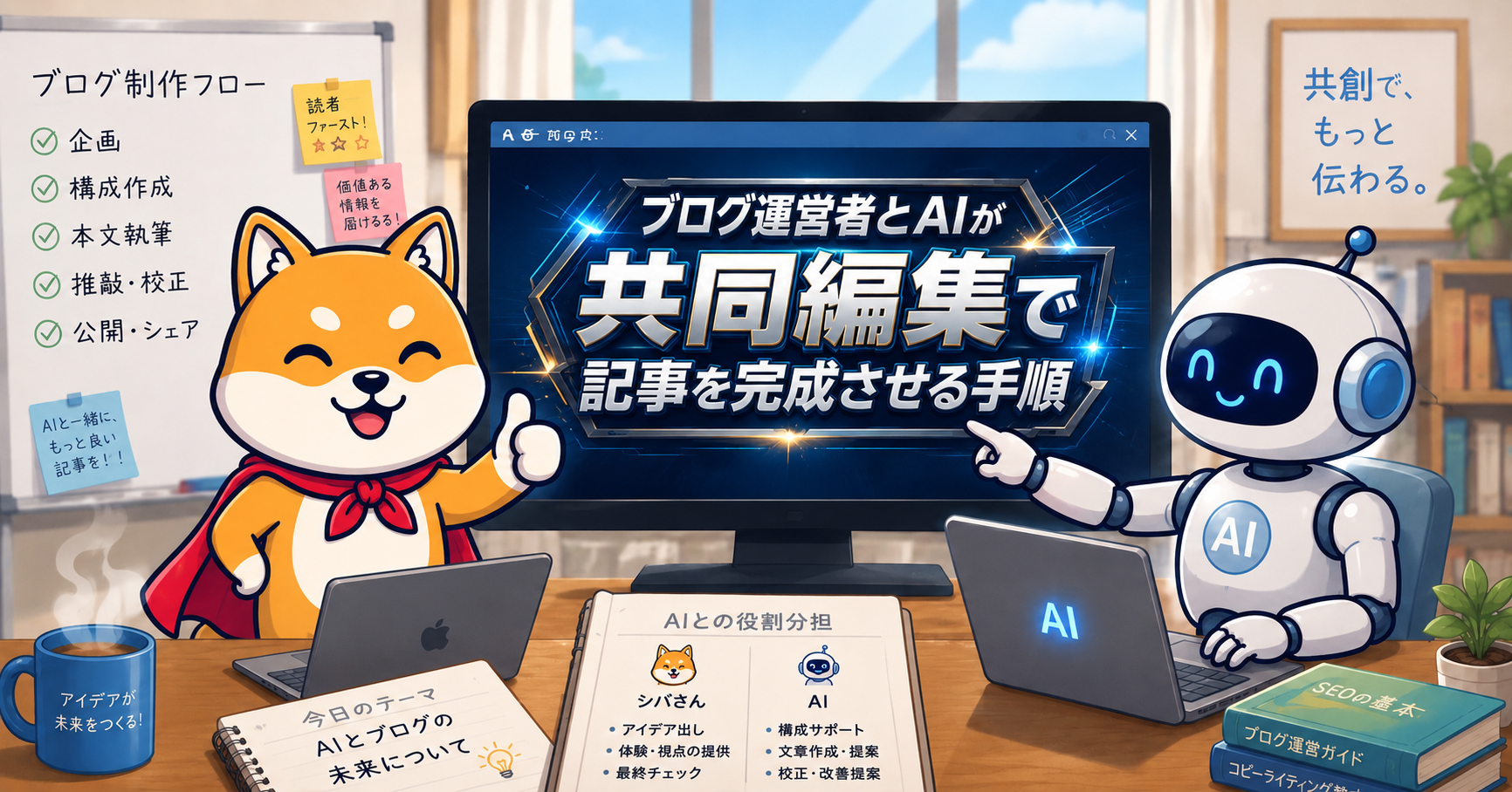 ブログ運営者とAIが共同編集で記事を完成させる作業手順 2026