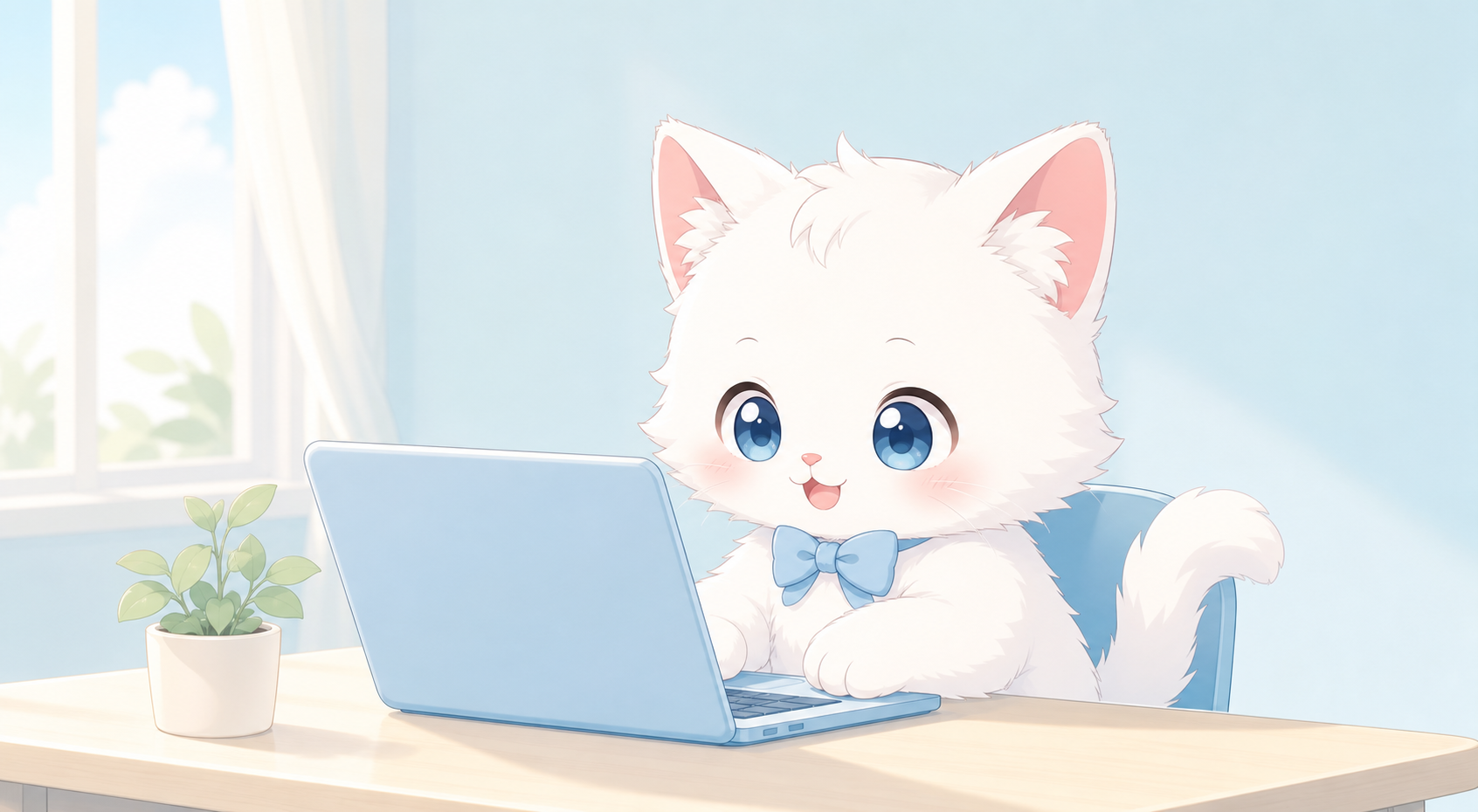 白い子猫