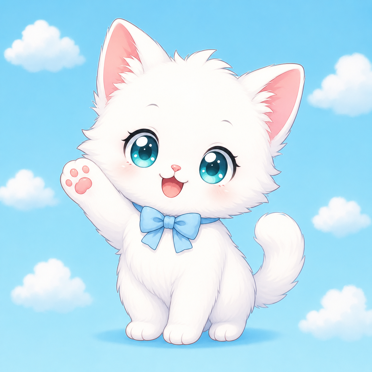 白い子猫